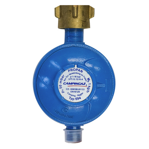 CAMPINGAZ Gasregler, BxLxT: 7 x 11 x 11 cm, Geeignet für: Propan- und Butanflaschen - blau | goldfarben